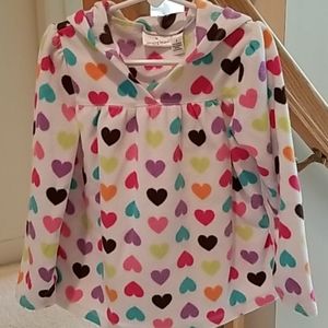 Girls long sleeve fleece pullover